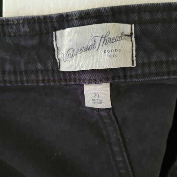 Universal Thread High-Rise Sailor Wide Leg Pants Size 20 Reg Black Denim - Picture 4 of 6